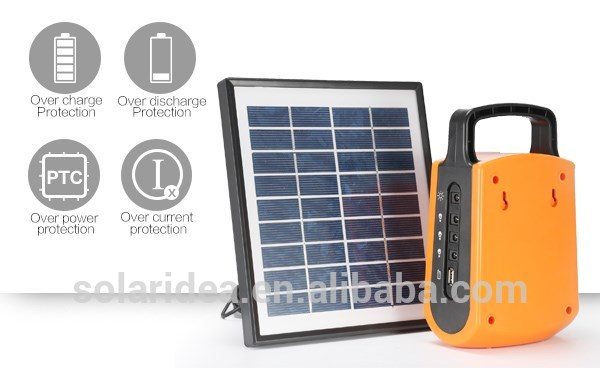 Factory direct wholesale cheap emergency solar panel for home grid system led light kits