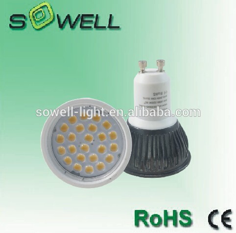 5W gu10 50*55mm 2 years warranty CE RoHS aluminum LED spot lighting bulbs