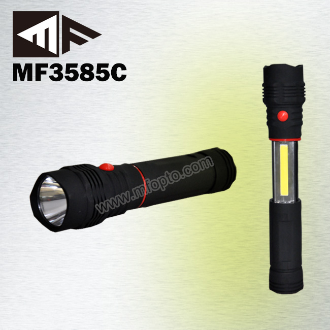 New design Portable Extendable Magnetic COB LED flexible flashlight