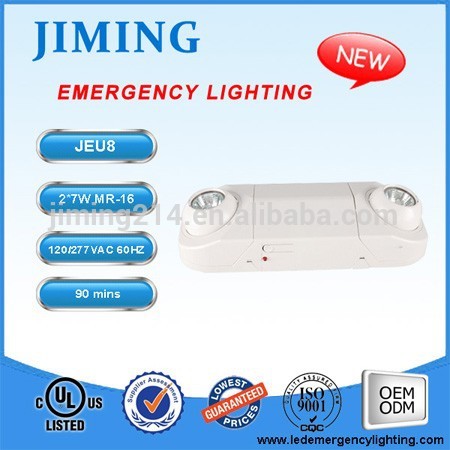 JIMIING LISTED Twin Head Emergency Light industrial emergency light