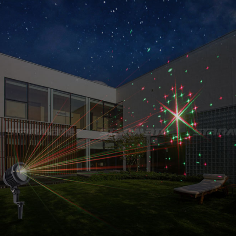 Christmas Projector Outdoor 3D Disco Laser Finger Light
