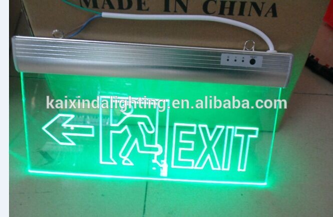 acrylic exit sign, acrylic letter sign, led acrylic exit sign