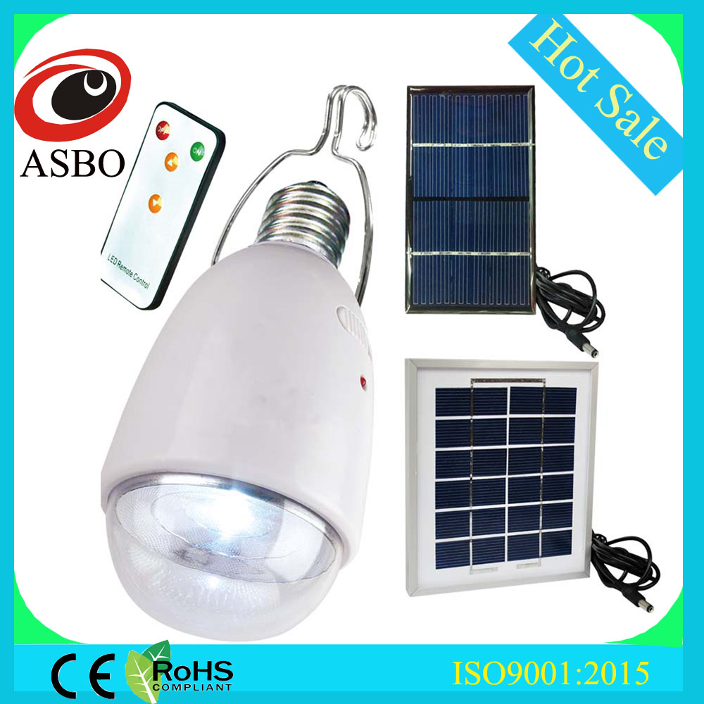 small portable hanging solar led bulb light