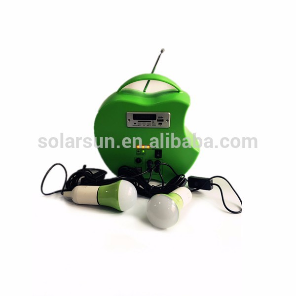 10W Portable home solar power generation lighting system solar energy system, mobile charger, battery bank for home use