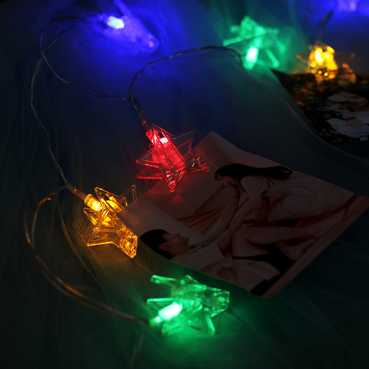 LED Garland Card Photo Clip Color 5mm Christmas Party Micro Battery Operated Led Light String 100m