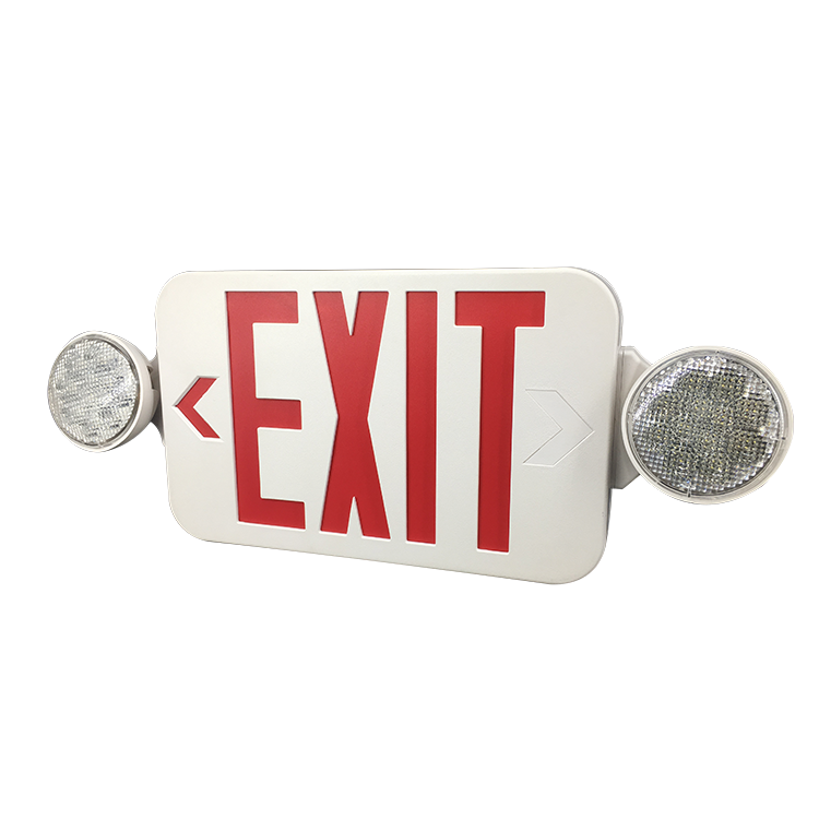 Red Lamp Recessed Long Time Duration Led Emergency Exit Sign Light