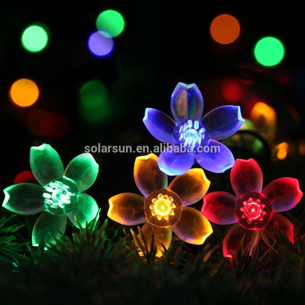 Holiday Lighting 50 lights 7 meters solar string LED waterproof Christmas decoration lights CE certification