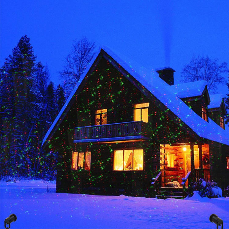 3D Cut Christmas Animation Writing Garden Orange Laser Light