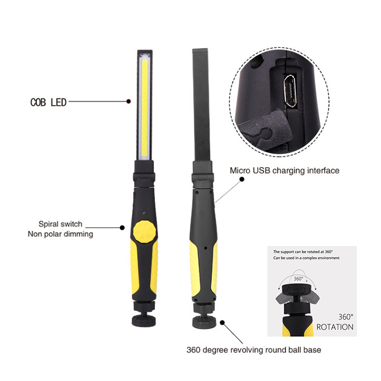 Led Metal Pocket Work Flash Rechargeable Laser Pen Light