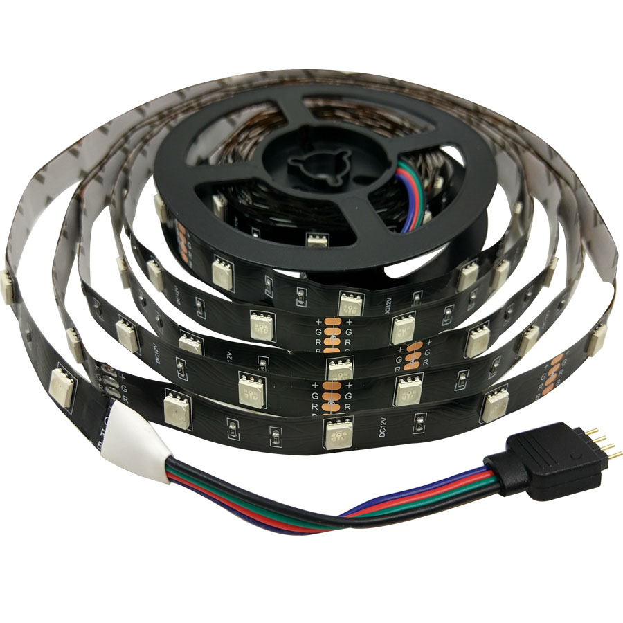 12v 24v 5050 rgb led strip 2835 smd light waterproof 5050 full  kit dream color led strip