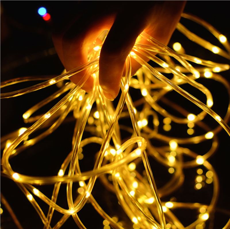 Patio custom mini outdoor solar copper string light Christmas decor fairy Led solar copper string light copper wire light