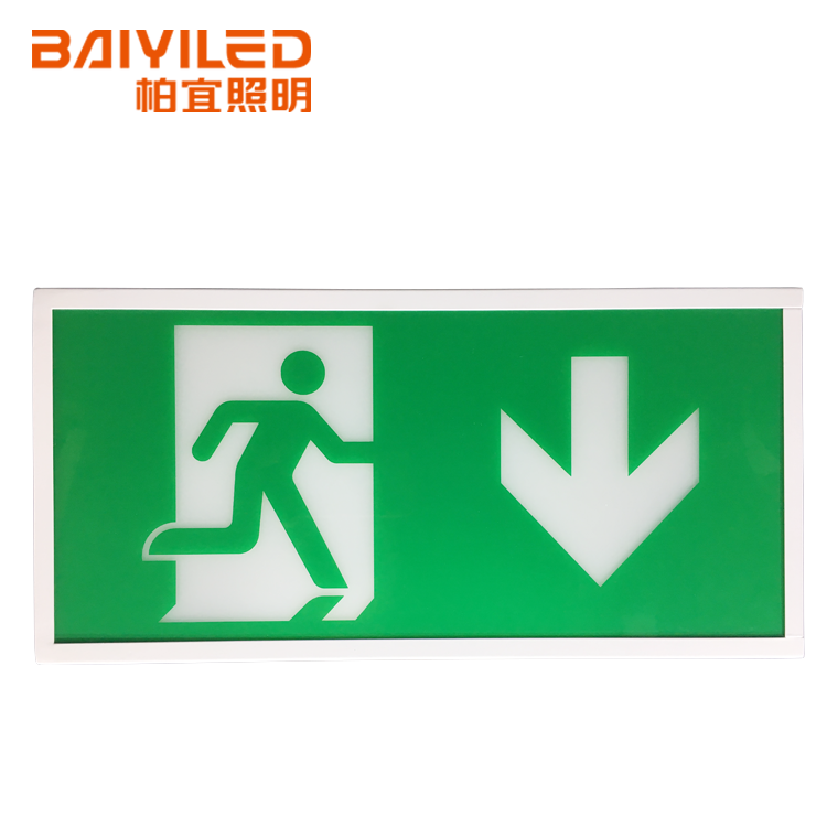 Signal Led Emergency Double Sided Acrylic Running Man 277v Emergency Light Exit Sign
