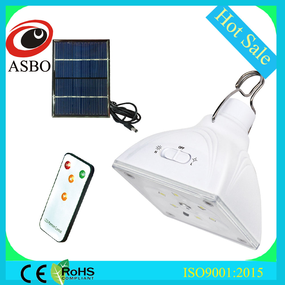 E27 solar led bulb with emergency backup battery