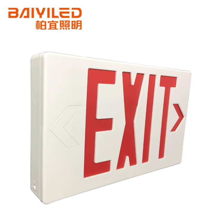 Emergency Light Double Side Cheapest Led Illuminated Fire 3 Hour Metal Exit Sign