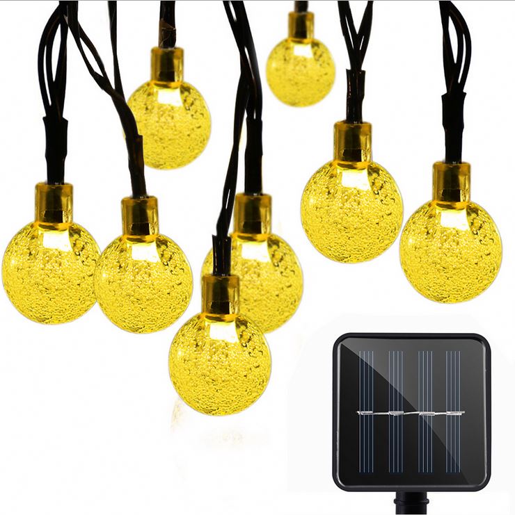 Solar Powered Light-Sensitive Christmas Decoration Lights 30 LED Solar Light String