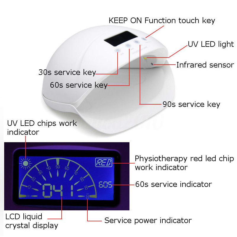 GelPal OEM Wholesale direct sales 50w uv led nail lamp gel polish curing lamp nail dryer