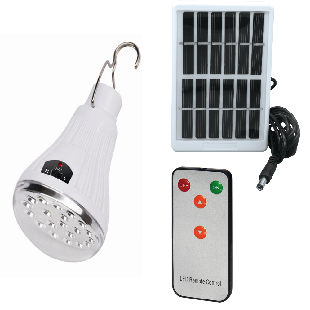 rechargeable battery solar remote control bulbs lamps