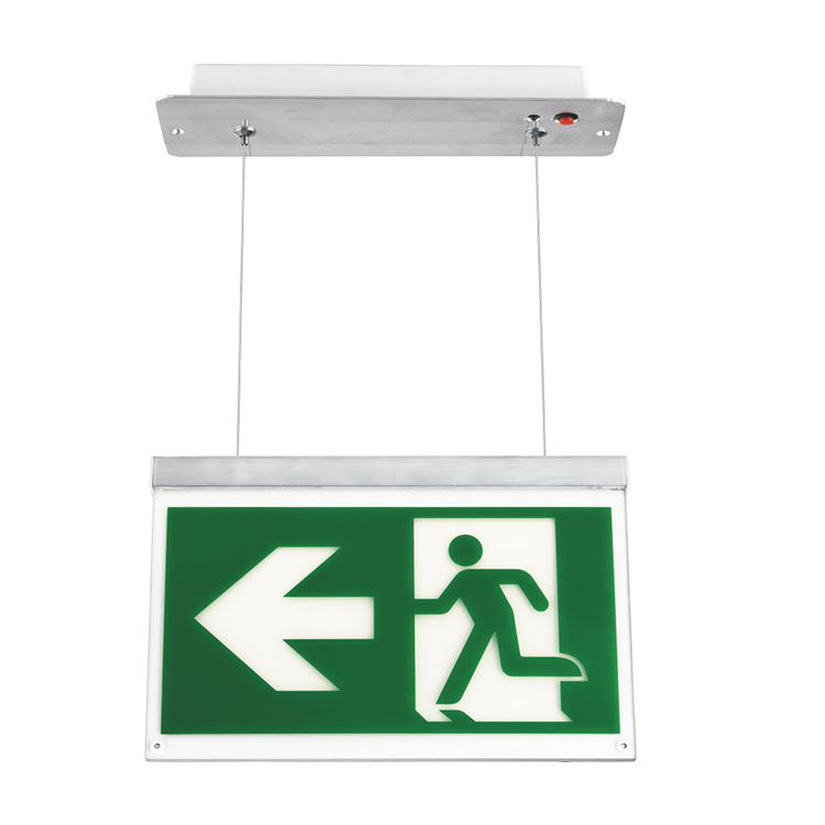 Chinese brand cheap prices Cord suspended ceiling mounted exit signs