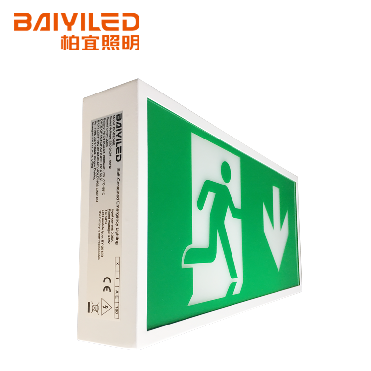 Evacuation Arrow Double Side Acrylic Light Emergency 3 Watt Led Exit Sign