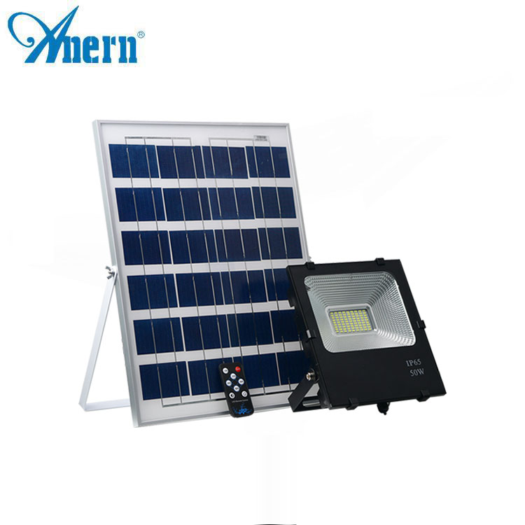 Anern CE ROHs 200w solar led flood light outdoor 6500k