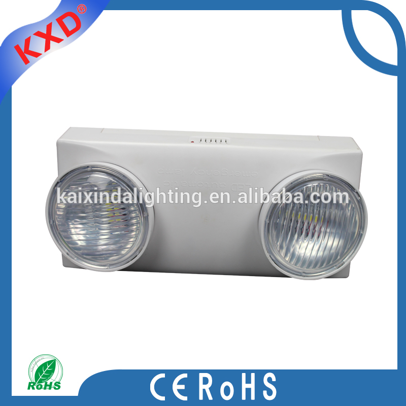 6W twin heads battery backup led Rechargeable LED emergency light