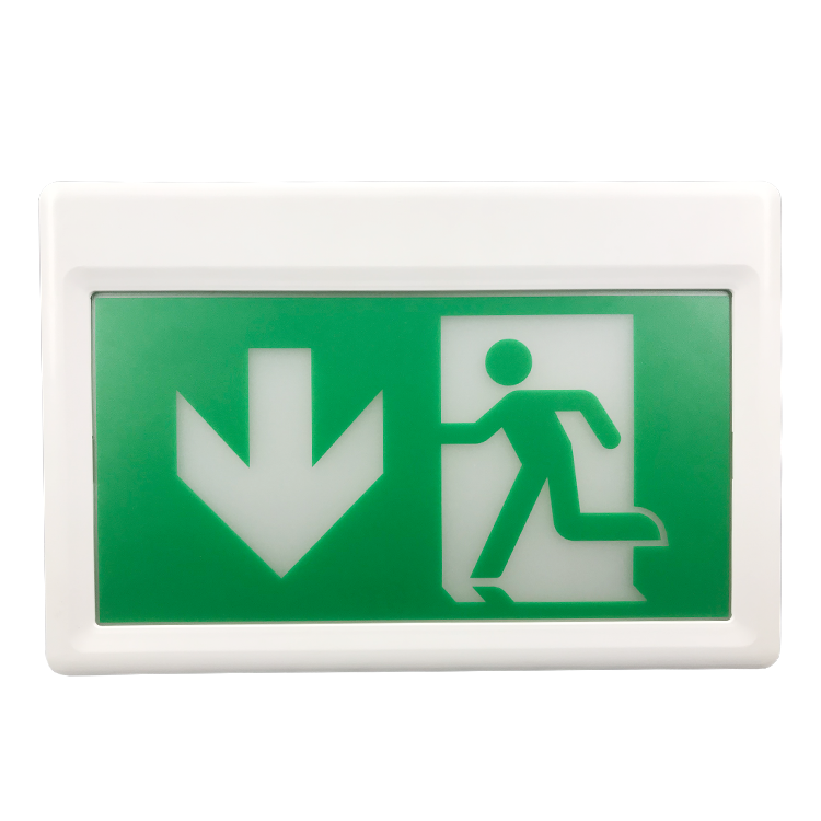 Canada Approved In Emergency Right Stainless Steel Exit Sign