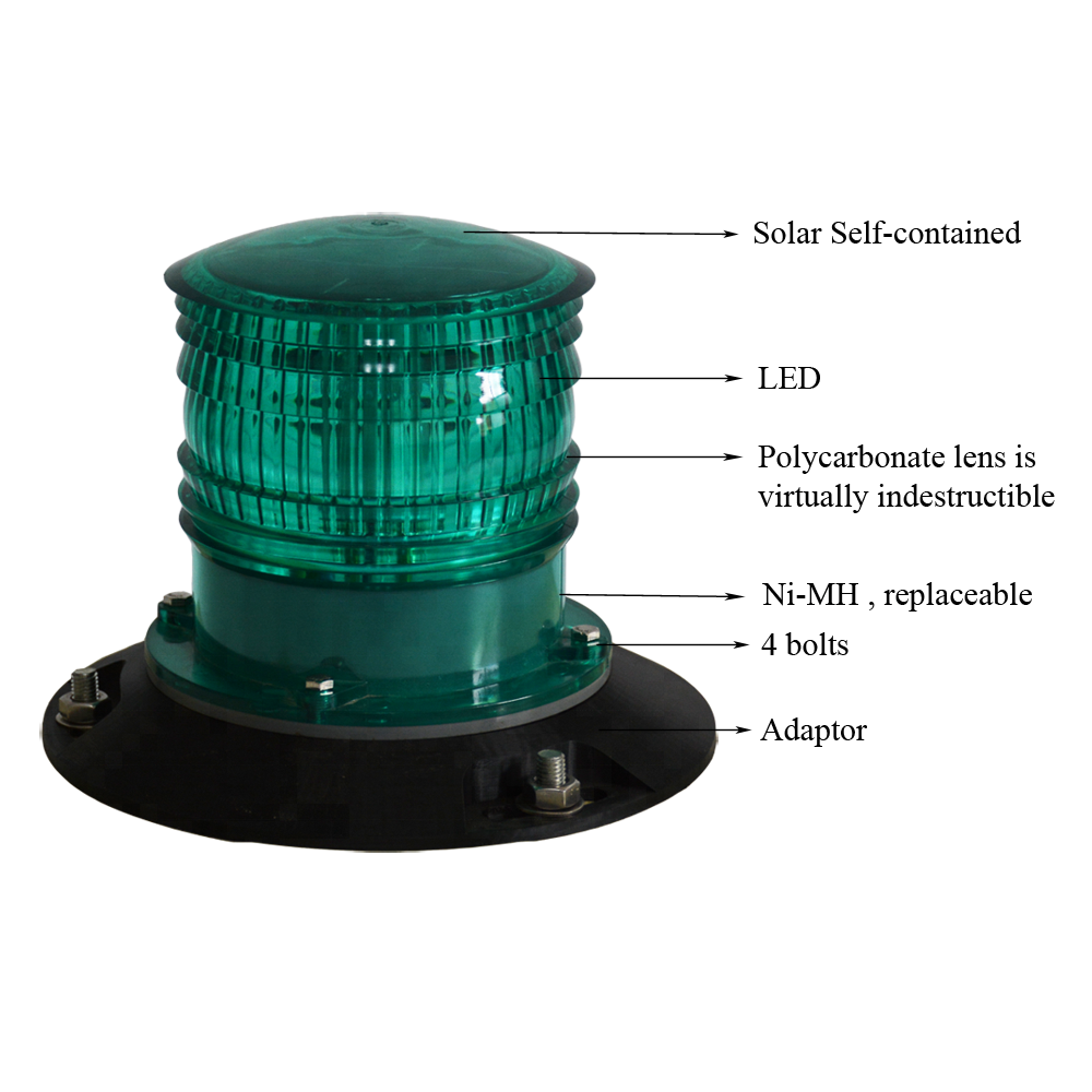 3NM Vessel Side Towing Stern Beacon Solar Navigation Marine Light