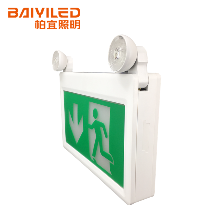 Emergency Lamp Ip65 Rechargeable Bulkhead Twin U l Exit Light