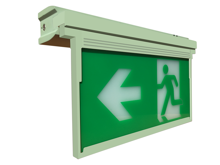 High quality Directional Arrow Double Face Lithonia Edge Lit Exit Sign