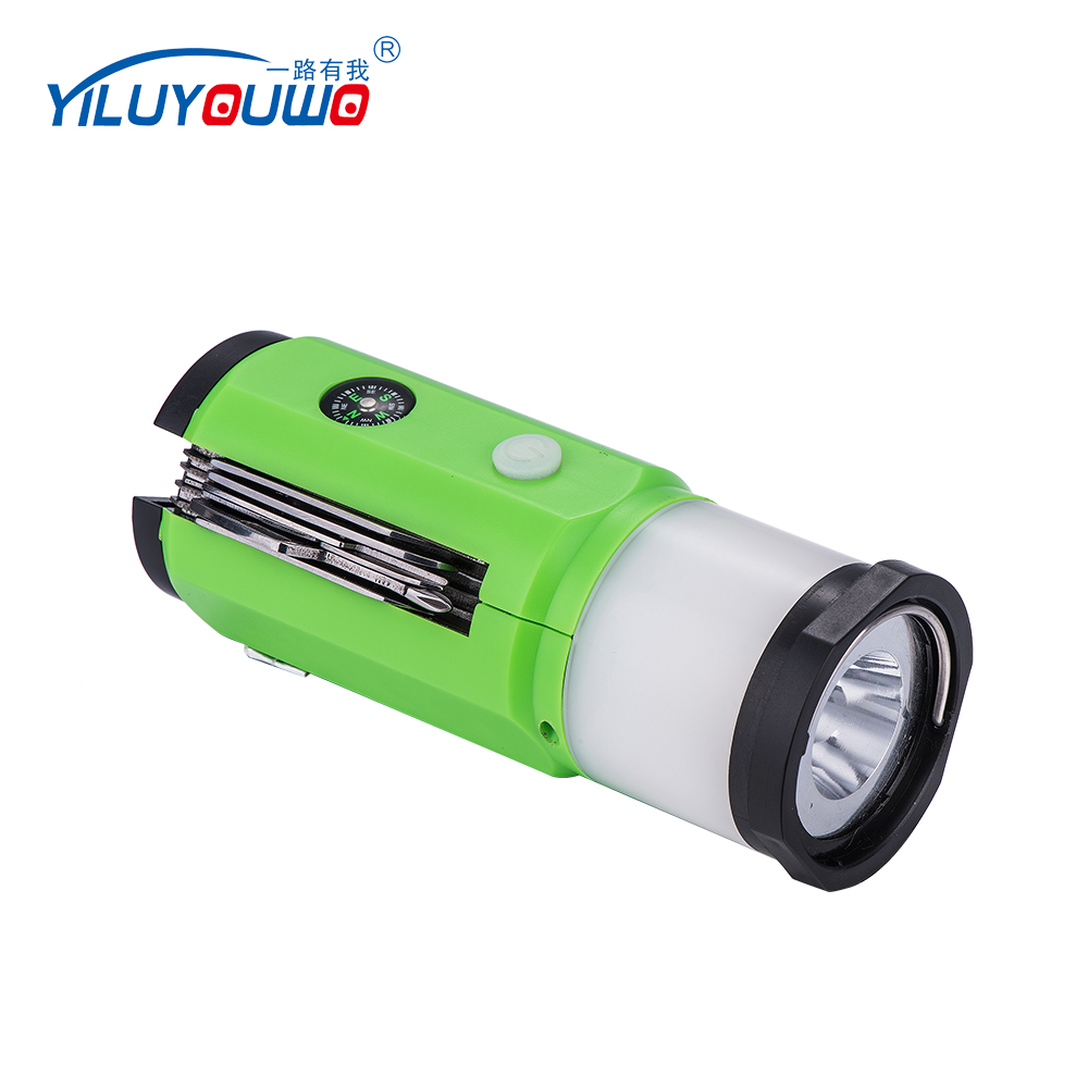 Factory Supply USB Charging Flashlight Potable Led Camping Lantern With Cigarette Lighter