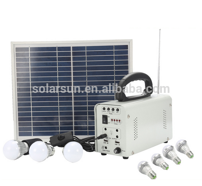 20W portable home lighting solar power system for small house indoor solar energy system