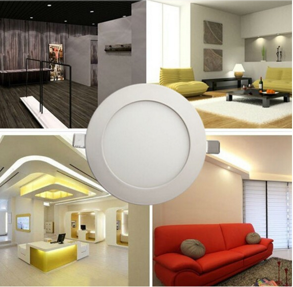 Shenzhen 3W 6w 9w 12w 18w slim recessed ip65 round led panel lighting for kitchen washroom