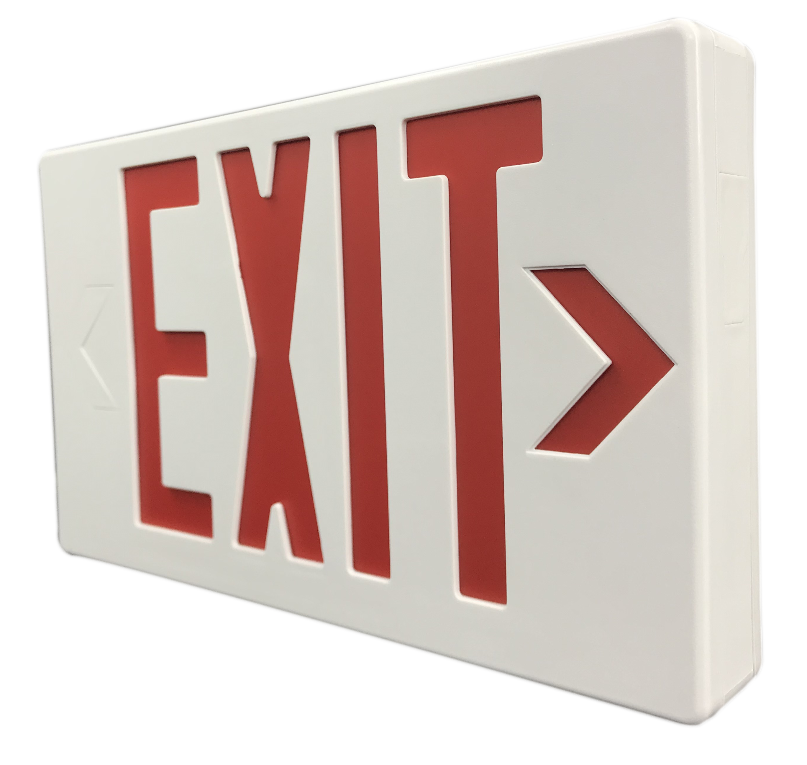 Metal Lighted Glass Crystalite Plexigla Emergency Exit Sign