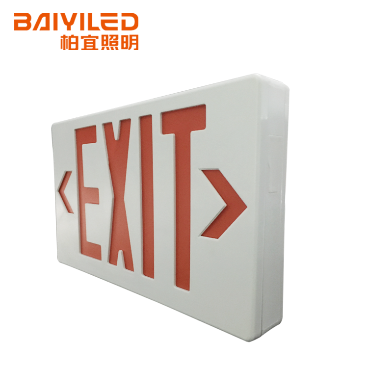 Twin Head Ip65 Lighted Sign Led Stair Dp968w Samcom Singapore Side Fire Easy Installation Emergency Light With Red Exit