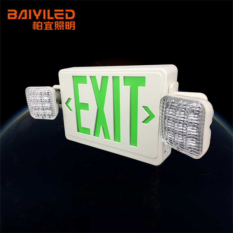 Arrow Sign Light Bulkhead Emergency Double-Legend Edge Lit China Hot Sell Product Double Sided Led Exit Sig