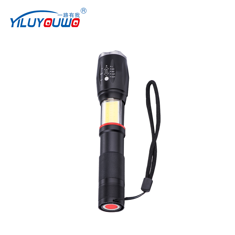 Aluminum Tactical Zoomable Super Bright Red Emergency Light Flashlight