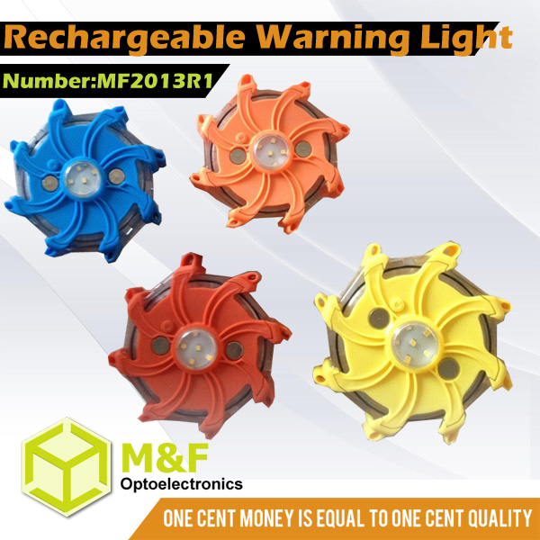 Ningbo Factory Rechargeable Magnet Tracffic Warning 16 LED Beacon Light