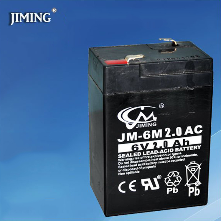 JIMING AGM lead acid batteries:6V 2.0Ah