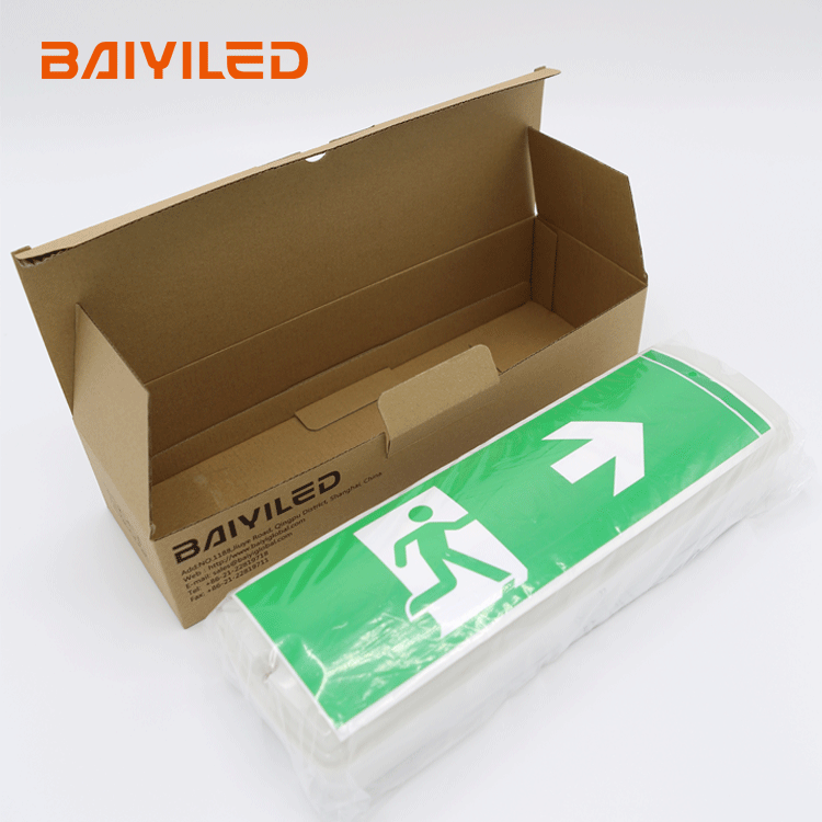 Chinese Double Sided Led Clear Luminous Safety Used Night Lumium Exit Sign