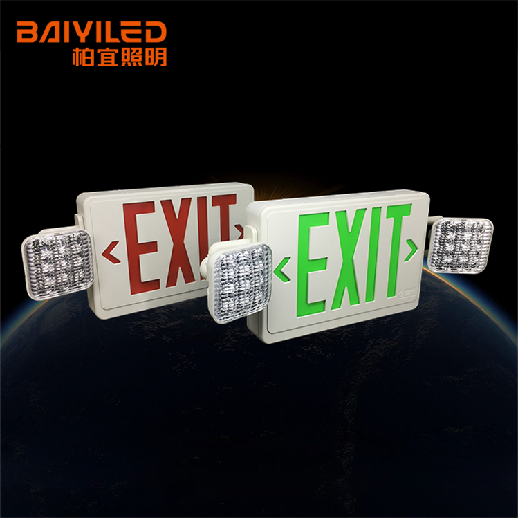 Lighting Led Emergency Light Green Symbol Warranty 3.6V 0.6Ah Ni-Cd Rechargeable Battery Exit Sign