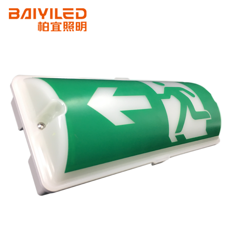 Led Light Emergency Double Side Aluminium Material Exit Sign