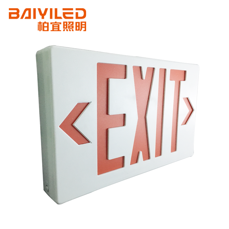 High Quality Emergency Lighting Installation Led Acrylic Fire Safety Exit Sign For Wall Mounted