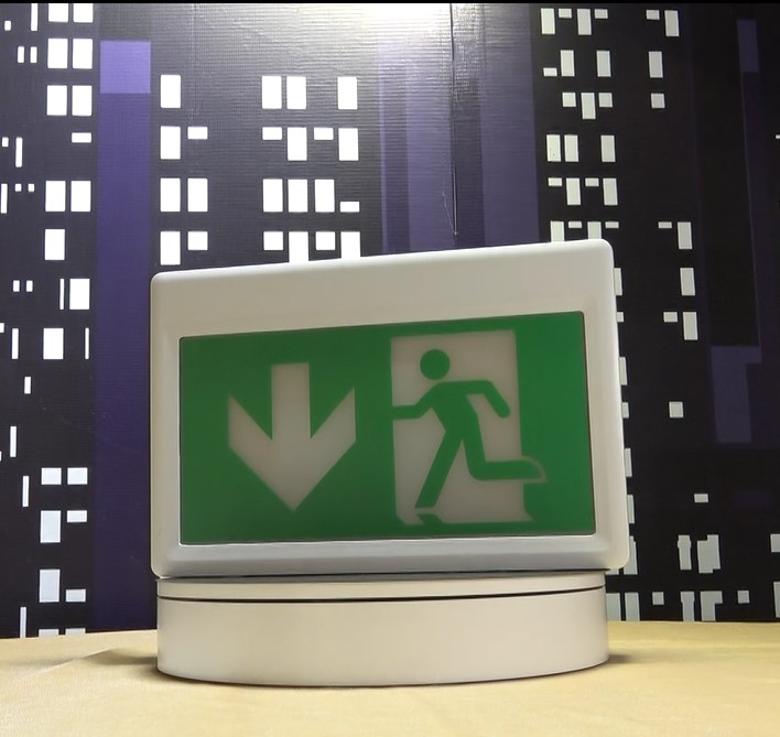 High quality maintained running man exit sign