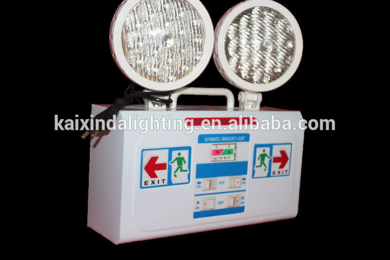 recharageabel led two spots fire emergency lamp