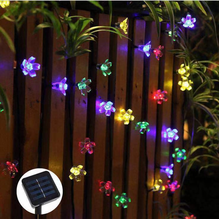 Moon shaped solar light garden 20ft 30 LEDs christmas lights led for weddings decoration party