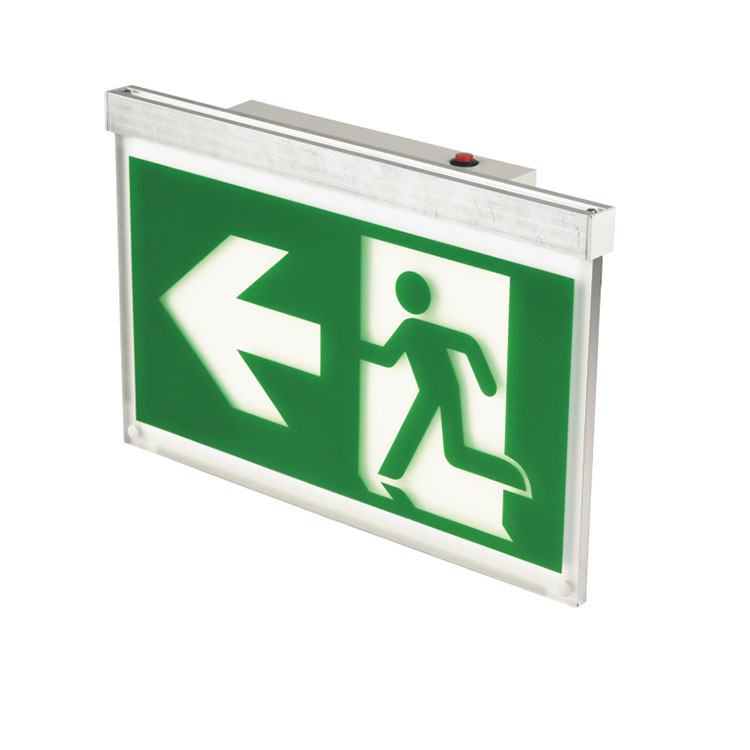 High Quality Emergency Customize Logo Signs Safety Fire Exit Light