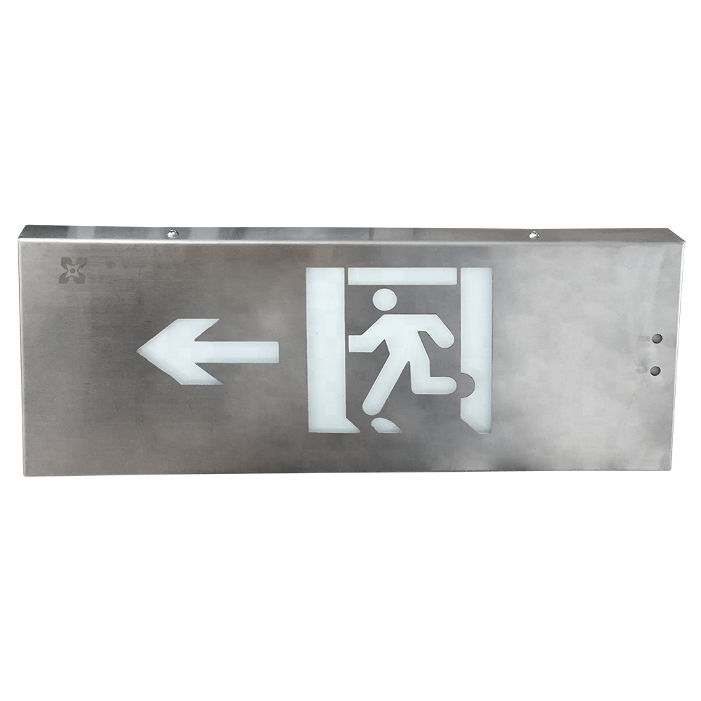 LST model 116L high quality hot sale modern design led rechargeable emergency exit sign board