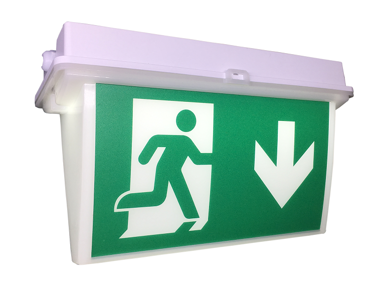 3 Hour Emergency Time Multiple Version Warning Sticker Abs Exit Sign