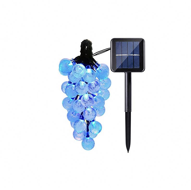 30 LED Solar Light String Crystal Ball lights with Solar Panel Low-power LED decorative lights