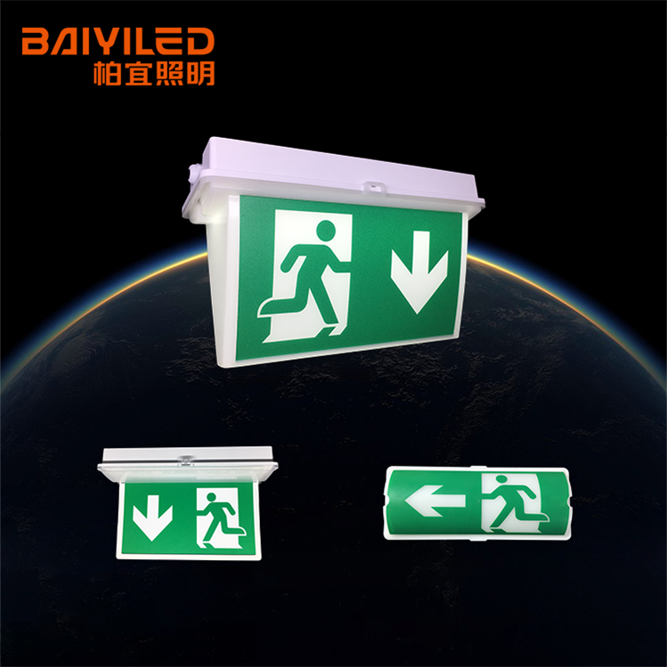 Ip65 Lamp Led Battery Rechargeable Emergency Exit Sign Usa